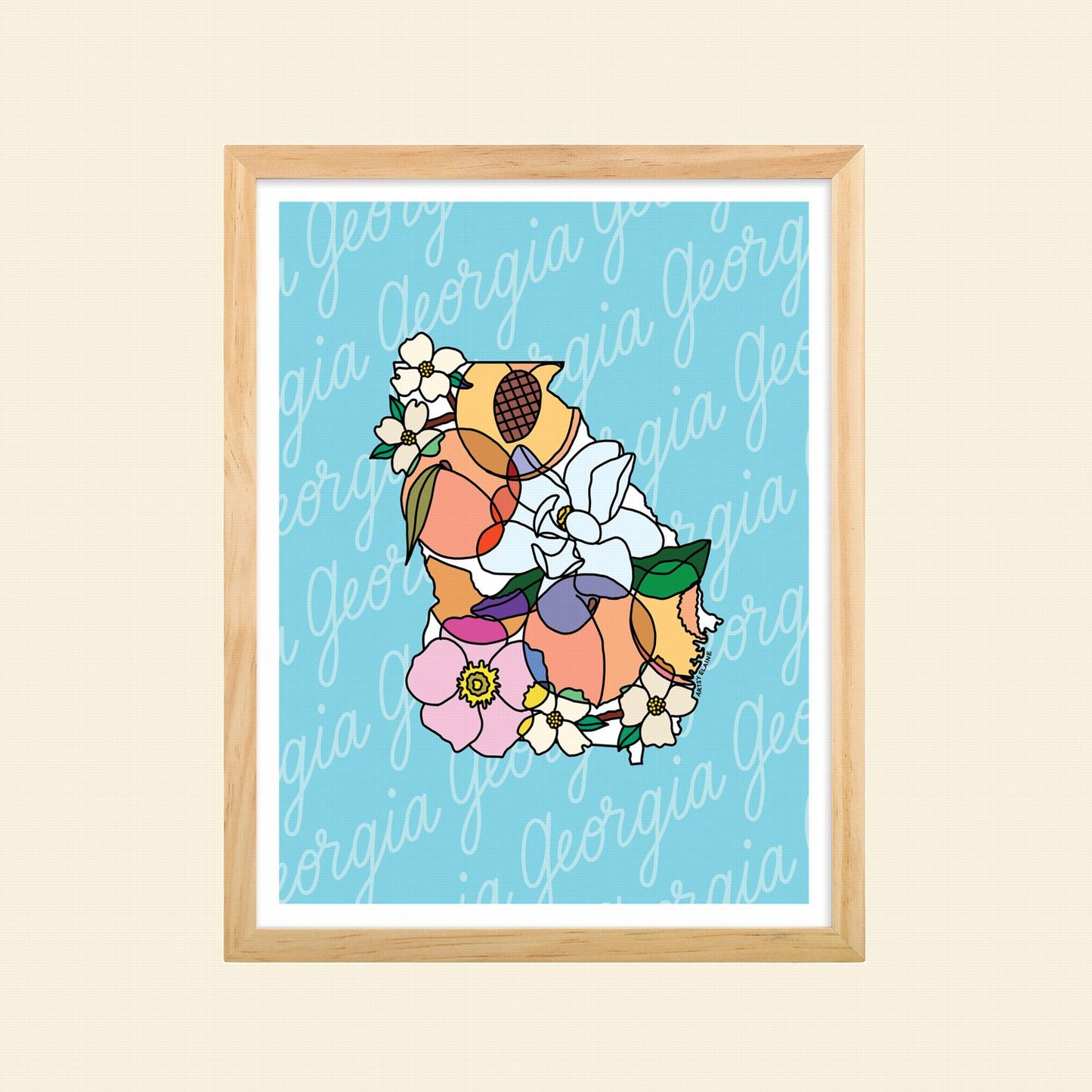 Elaine Stephenson- "GA Peaches n' Blooms"