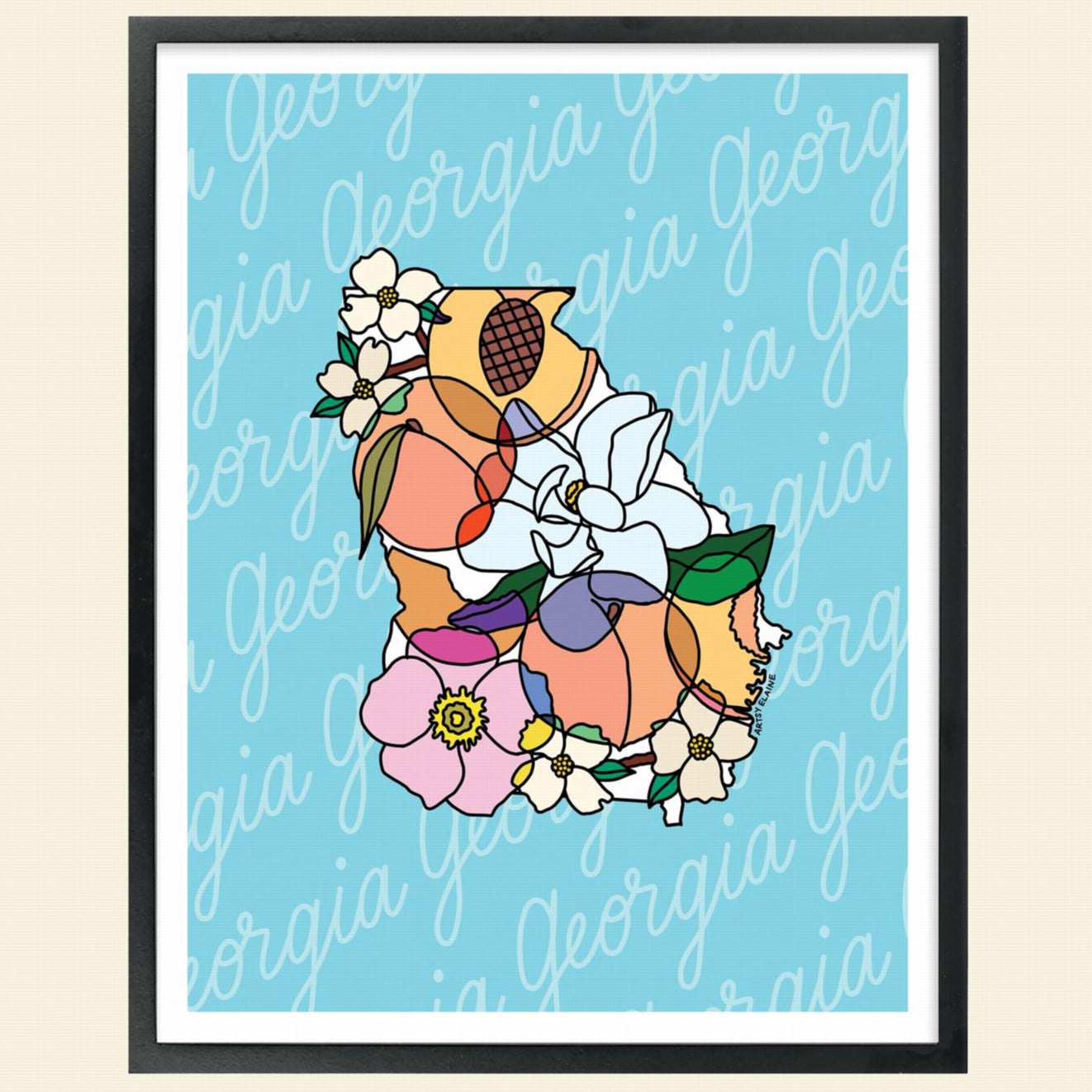 Elaine Stephenson- "GA Peaches n' Blooms"