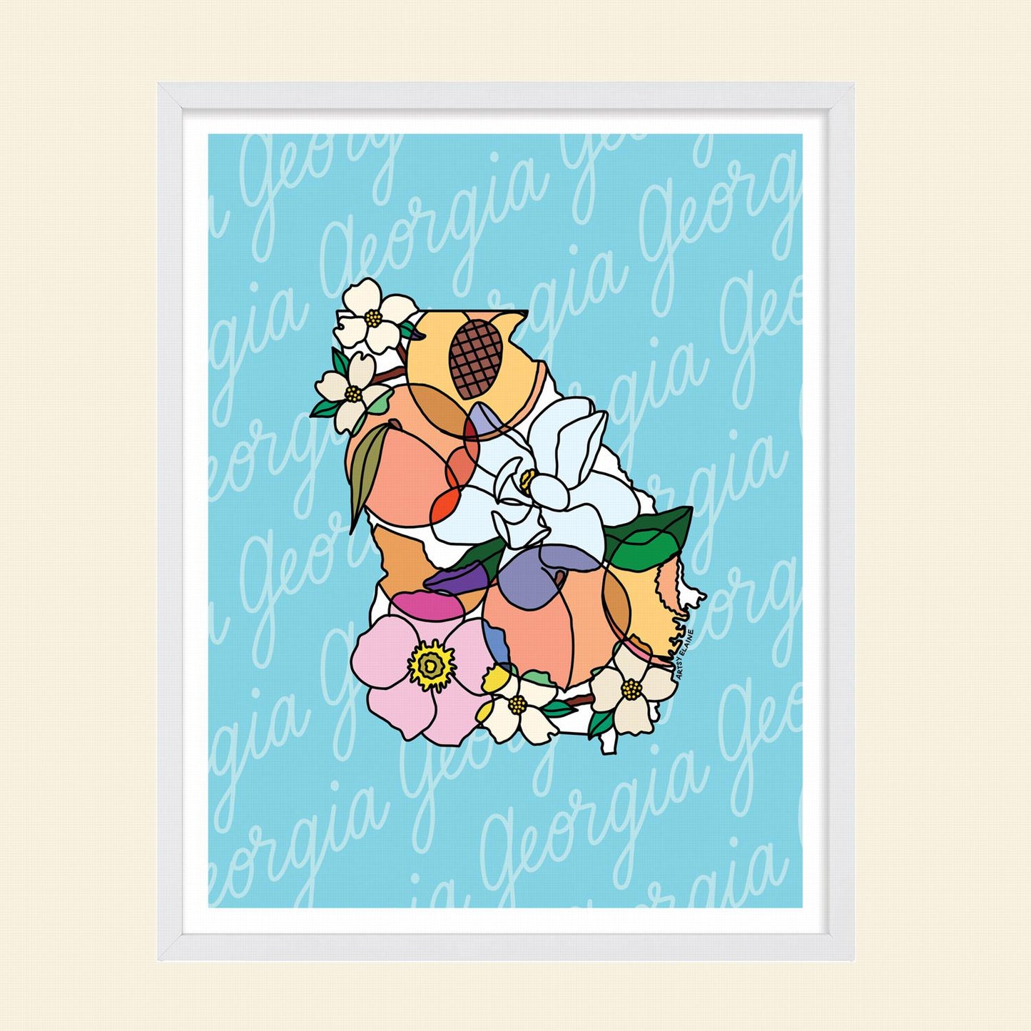 Elaine Stephenson- "GA Peaches n' Blooms"