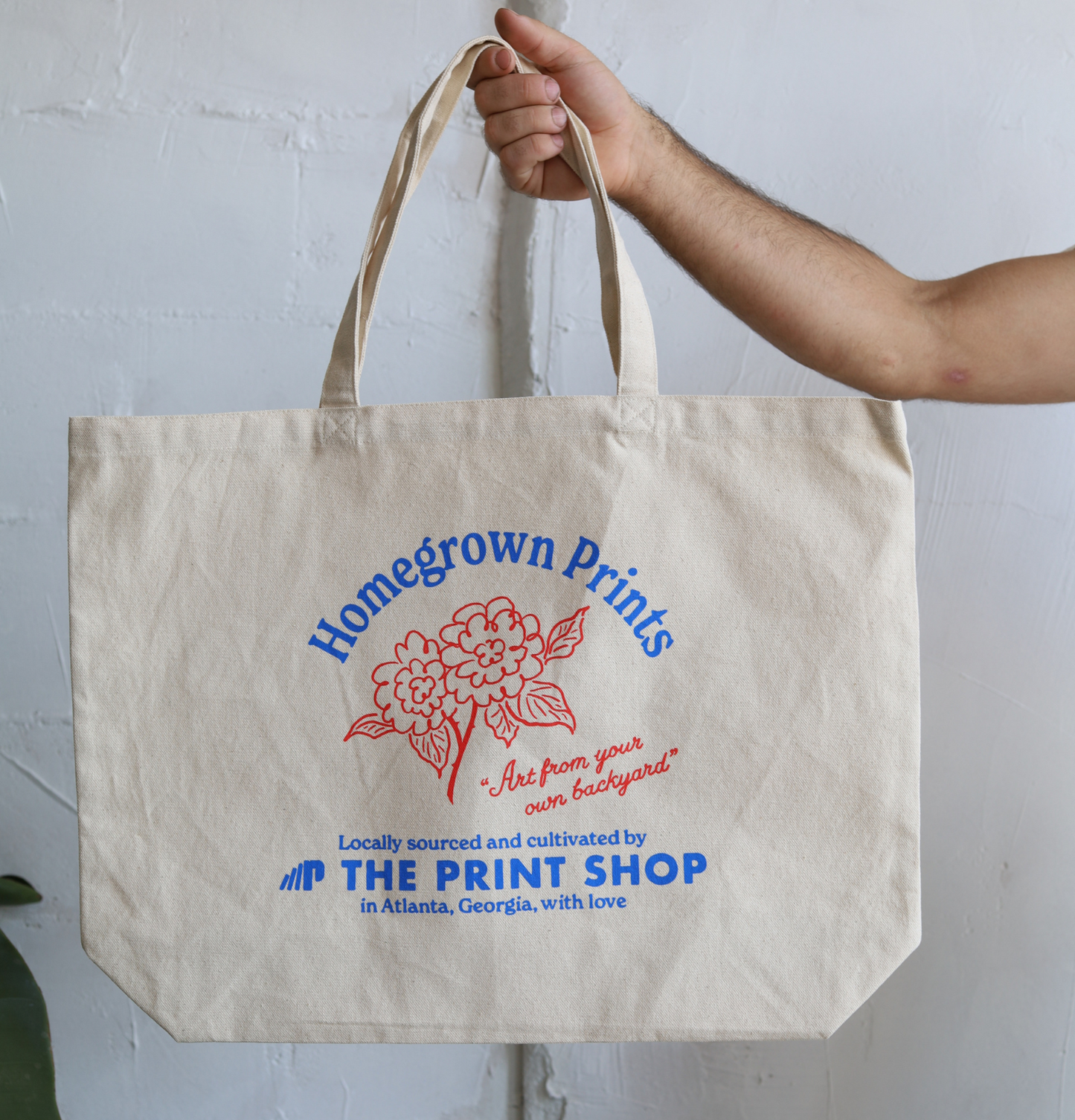 "Homegrown Prints" Farmers Market Tote