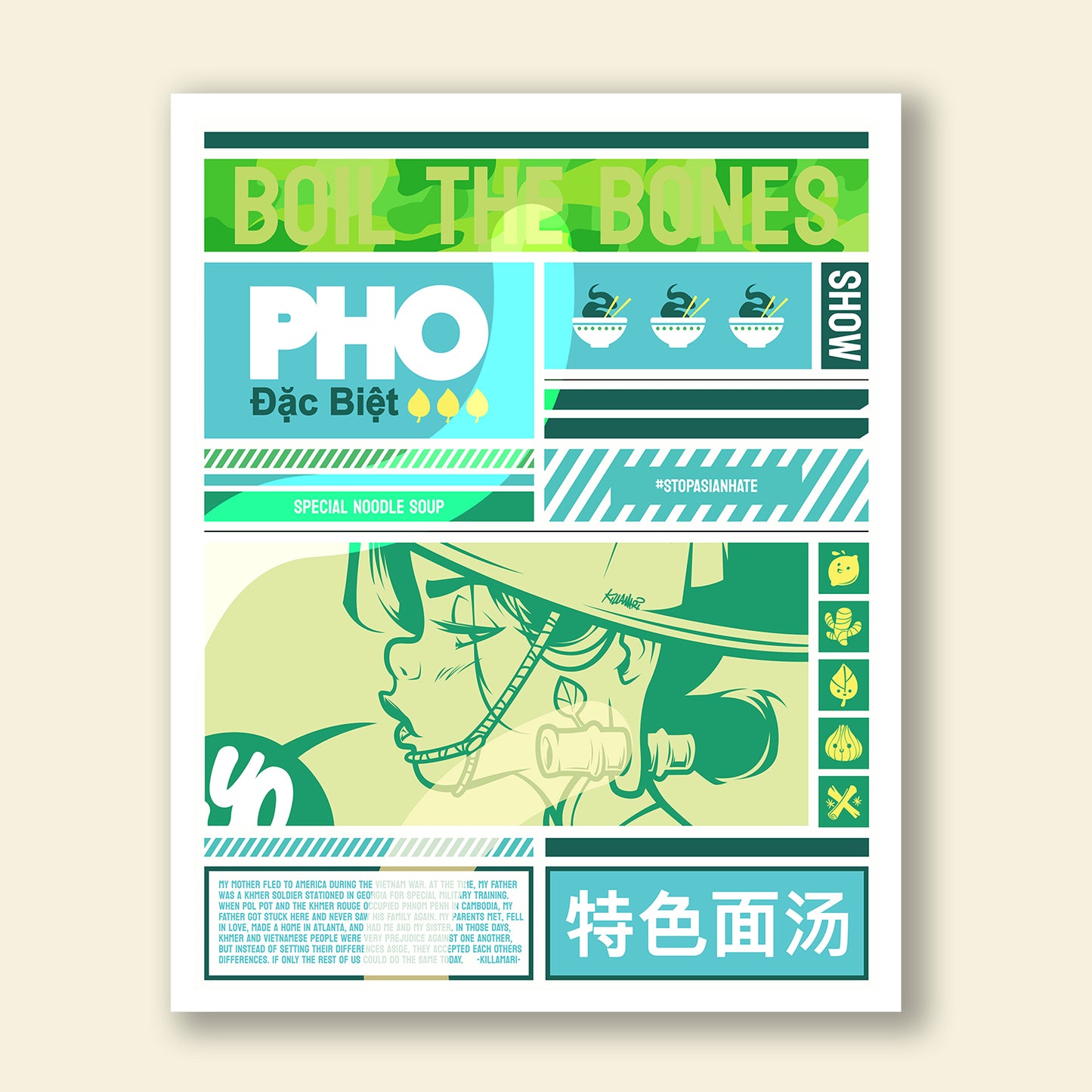 Killamari- "Boil the Bones" Jade Palace Colorway