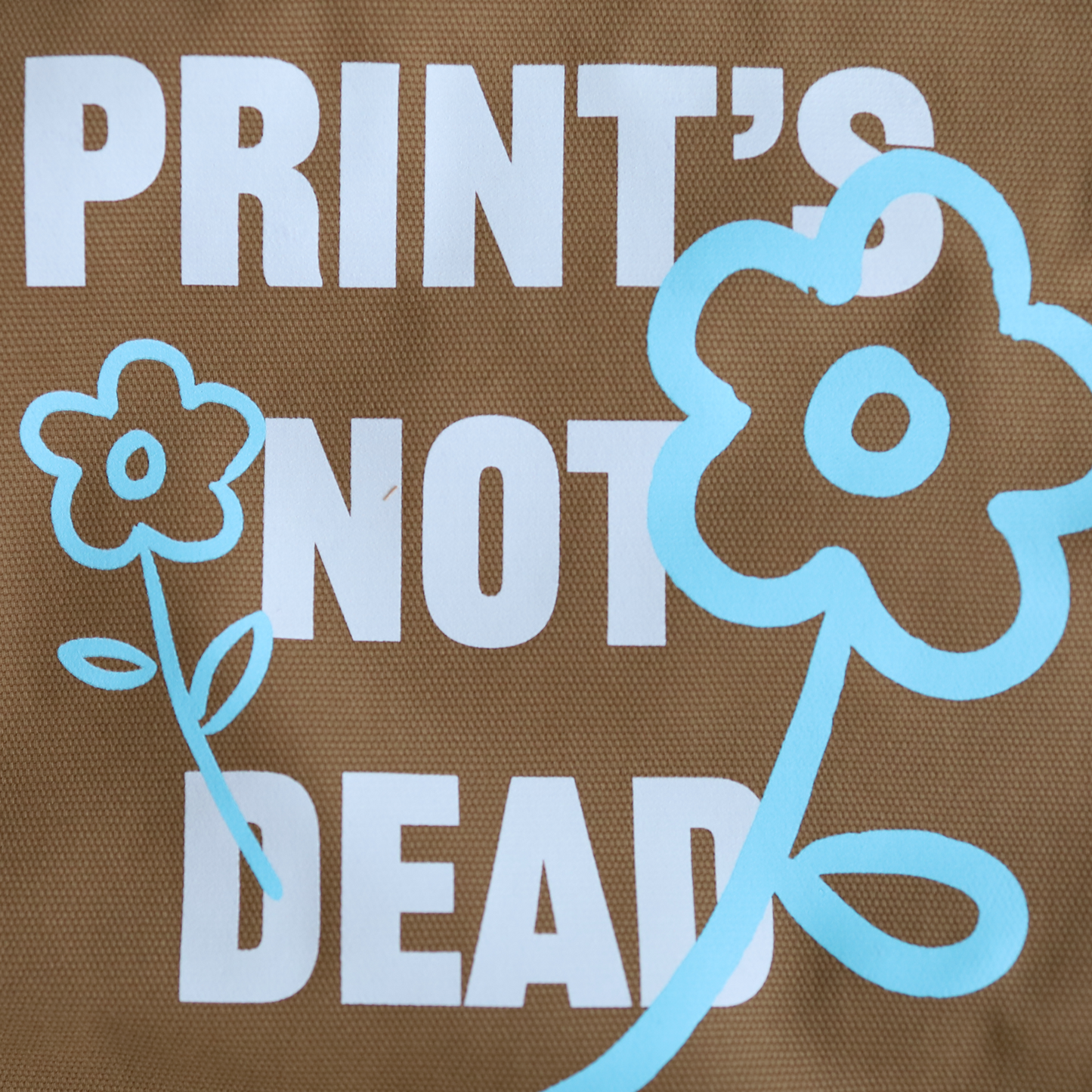 "Print's Not Dead" Canvas Tote
