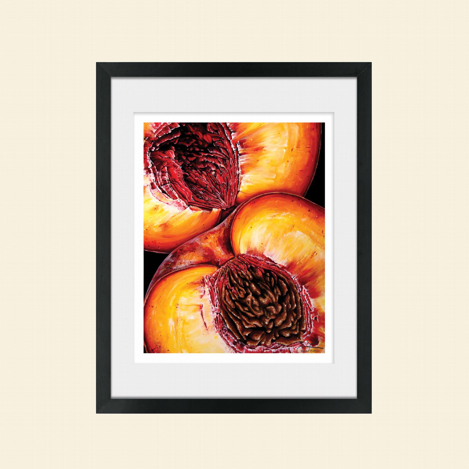 I Got My Peaches Out In Georgia Print, Peaches Wall Art, Georgia Peach Print