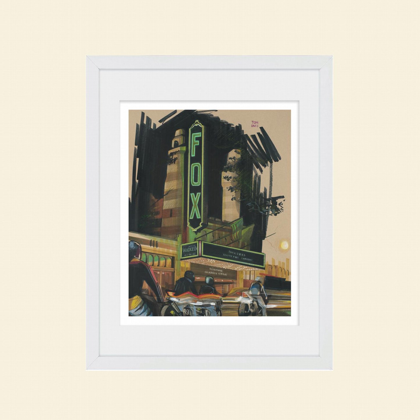 Tom Davii- Wicked Nights Wall Art Print – The Print Shop by